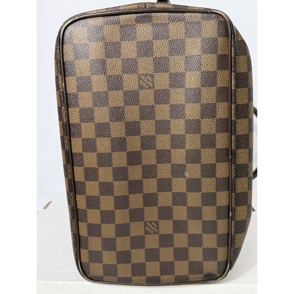 Louis Vuitton Saleya MM Damier Ebene Tote Bag‎ Brown Checkered Zip Top Shoulder - Picture 10 of 13